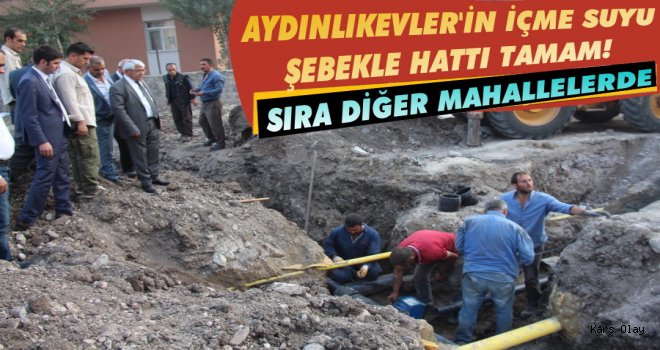  Aydınlıkevler'de İçme Suyu Şebekesi Yenilendi