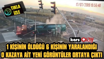 1 Kişinin Öldüğü 6 Kişinin Yaralandığı Kazaya Ait Yeni Görüntüler Ortaya Çıktı