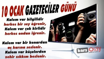 10 Ocak Çalışan Gazeteciler Günü