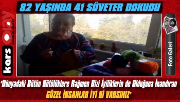 82 Yaşındaki Muazzez Nine, Köy Çocukları İçin 41 Süveter Dokudu