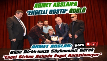 Ahmet Arslan’a Engelli Dostu Ödülü
