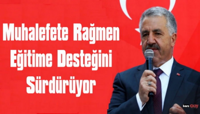 Ahmet Arslan Muhalefete Rağmen Eğitime Desteğini Sürdürüyor