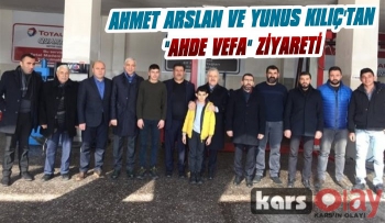 Ahmet Arslan ve Yunus Kılıç'tan 'Ahde Vefa' Ziyareti