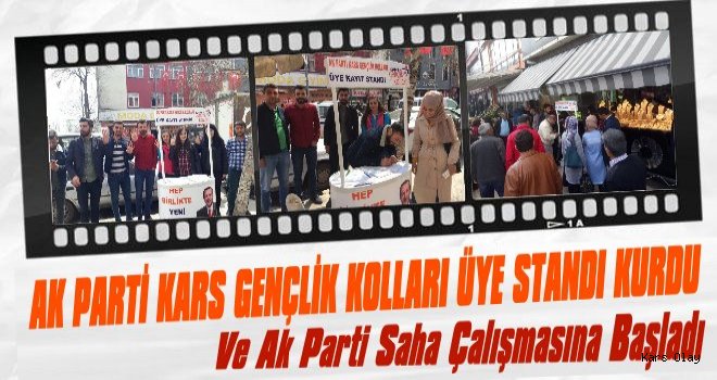AK Parti Kars Gençlik Kolları Üye Standı Kurdu