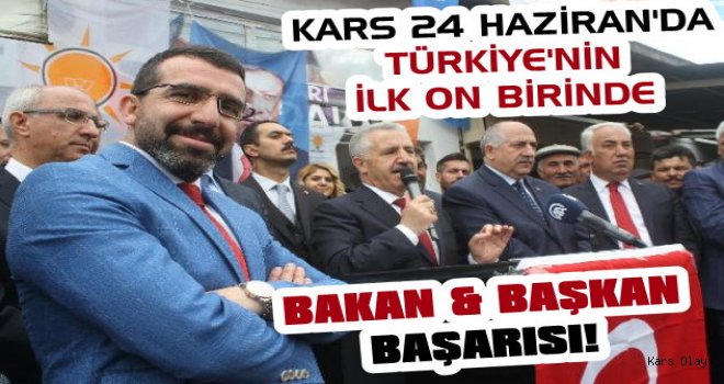 AK Parti Kars'ta Türkiye'nin İlk On Birini Geçti