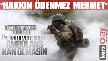 Ambulansı Kirletmemek İsteyen Türk Askeri
