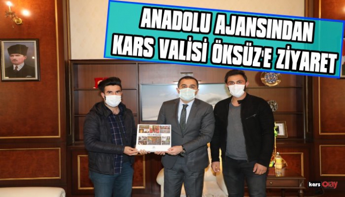 Anadolu Ajansı Temsilcilerinden Kars Valisi Türker Öksüz'e Ziyaret