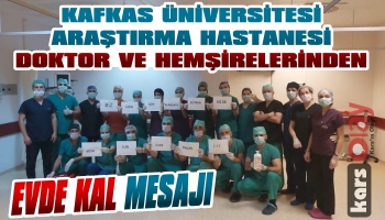 Araştırma Hastanesinden Evde Kalın Mesajı