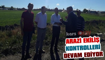 Arazi Ekiliş Kontrolleri Devam Ediyor