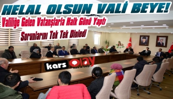 Ardahan Valisi Masatlı Halk Günü Yaptı