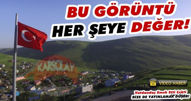 Ardahan'daki Atatürk Silüeti Görülmeye Başlandı