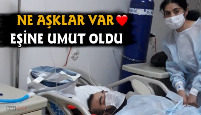 Ardahanlı gelin, eşine umut oldu!