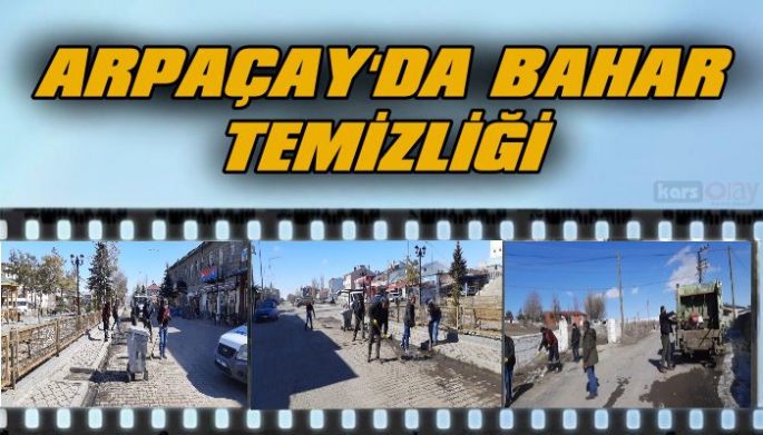 Arpaçay Belediyesinden bahar temizliği