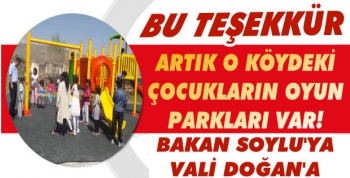 Artık O Köydeki Çocukların da Oyun Parkları Var!