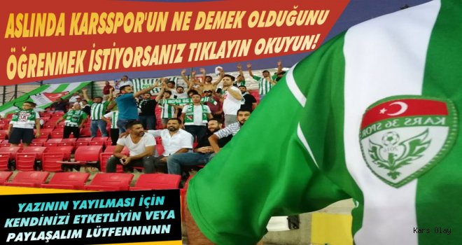 Aslında Karsspor Ne Demek Öğrenmek İsteyenler Okusun!