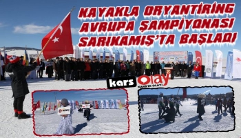  Avrupa Kayakla Oryantiring Şampiyonası Sarıkamış'ta Başladı