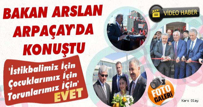 Bakan Ahmet Arslan Kars'ta