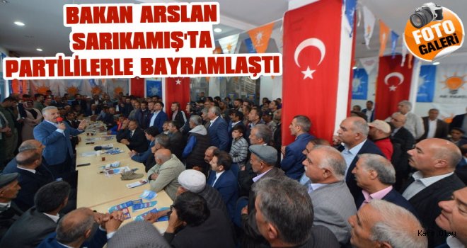 Bakan Arslan Sarıkamış'ta Partililerle Bayramlaştı