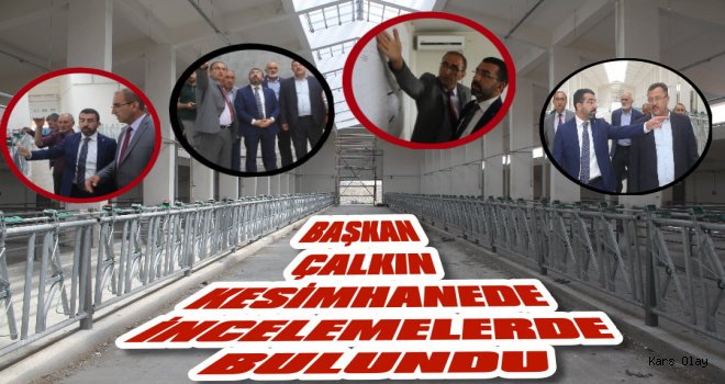 Başkan Çalkın Kesimhanede İncelemelerde Bulundu