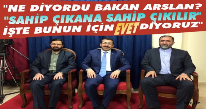 Başkan Çalkın: Sahip Çıkana Sahip Çıkmak İçin EVET Diyoruz