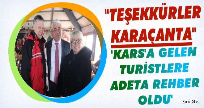 Başkan Karaçanta Turistlerin Rehberi Oldu