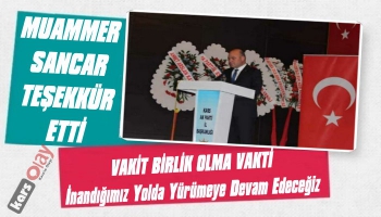 Başkan Muammer Sancar Teşekkür Etti