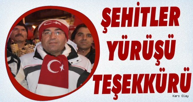 Başkan Toksoy'dan Şehitler Yürüyüşü Teşekkürü