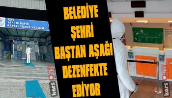 Belediye Şehri Baştan Aşağı Dezenfekte Ediyor 