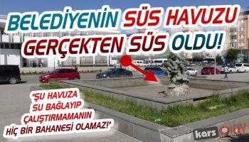 Belediyenin Süs Havuzları Gerçekten Süs Oldu!