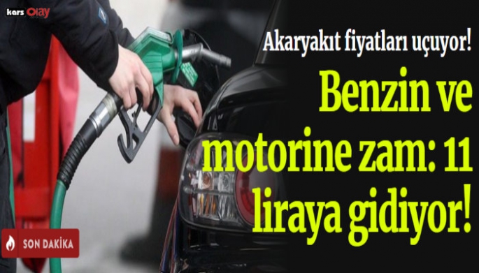 Benzin ve Motorine Bir Zam Daha!