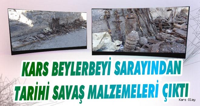 Beylerbeyi Sarayından Savaş Malzemeleri Çıktı