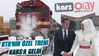 BTK'nın Özel Treni Kars'a Geldi