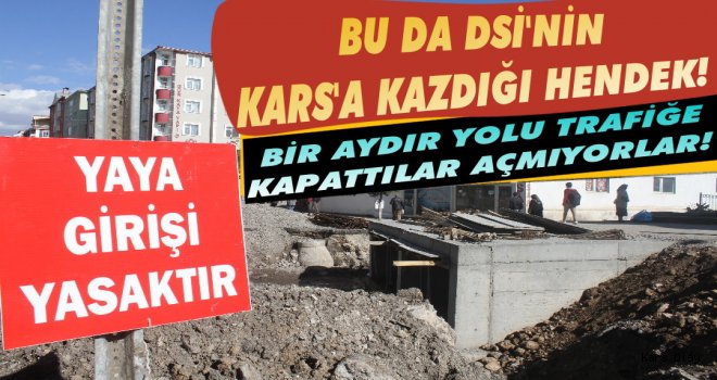 Bu da DSİ'nin Kars'a Kazdığı Hendek!