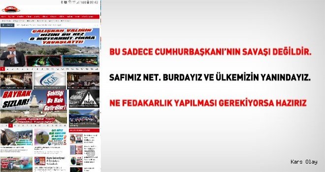 Buradayız, Ülkemizin yanındayız. Ne fedakarlık yapmamız gerekiyorsa hazırız