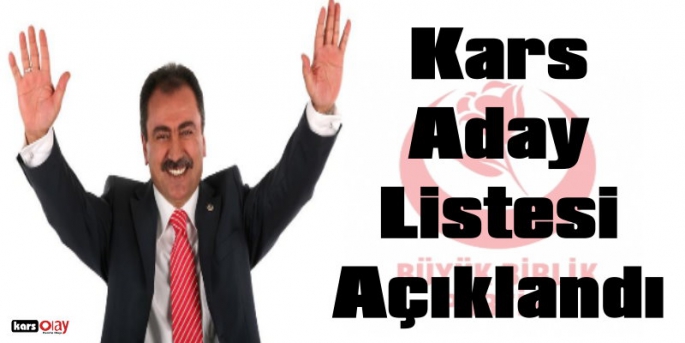 Büyük Birlik Partisi'nin Kars Milletvekili Adayları Açıklandı