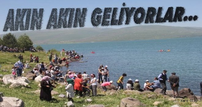 Çıldır Gölü Artık Kars'ın Plajı Oldu