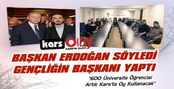 Cumhurbaşkanı Erdoğan'ın Talimatını AK Gençlik Kars'ta Yerine Getirdi