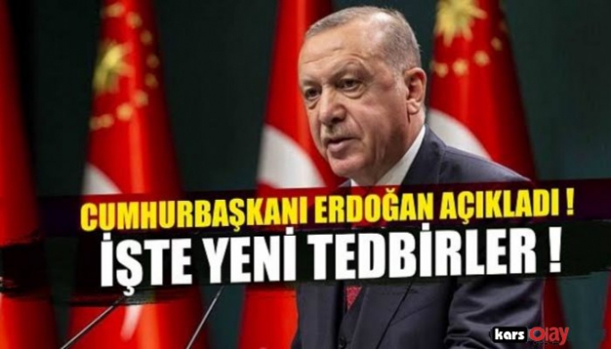 Cumhurbaşkanı Erdoğan yeni kararları açıkladı!