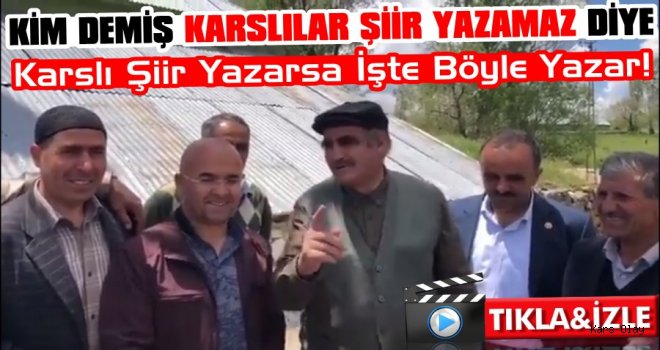 Cumhurbaşkanı Erdoğan'a Kars'ta Şiir Yazıldı