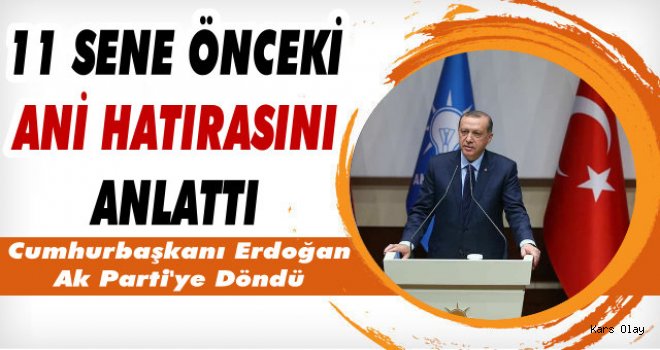 Cumhurbaşkanı Erdoğan'ın Yıllar Önceki Ani Hatırası