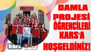 Damla Projesinin 40 Öğrencisi Kars'ta