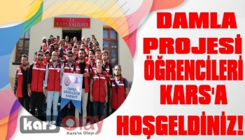 Damla Projesinin 40 Öğrencisi Kars'ta