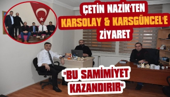 Devletin Eli Karsgüncel ve Karsolay’a Değdi