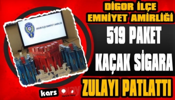 Digor'da Kaçak Sigara Operasyonu