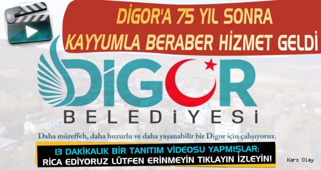 Digor’a 75 Yıl Sonra Kayyumla Beraber Hizmet Geldi!