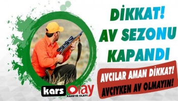 Dikkat Kars'ta Av Sezonu Kapandı