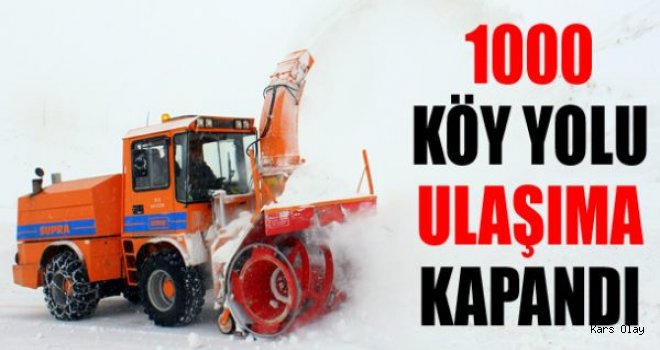 Doğu'da Yollar Ulaşıma Kapandı