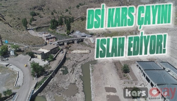 DSİ Kars Çayını Islah Ediyor