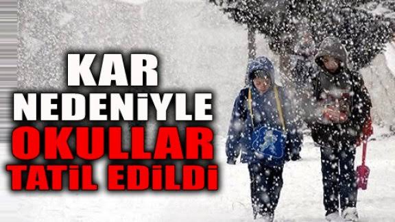 Eğitime Kar Engeli,  Okullar Tatil Edildi