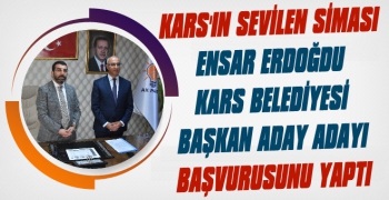 Ensar Erdoğdu Kars Belediye Başkan Aday Adaylığı Başvurusunu Yaptı